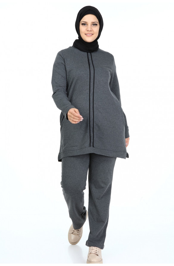   FERMUARLI EŞOFMAN TAKIM 11020 ANTRASİT